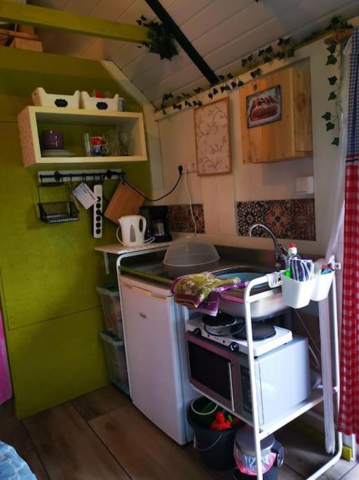 Trekkershut - Tiny House - Hikers Cottage Wijster Eksteriør billede